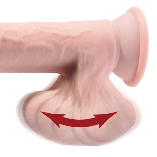 Фаллос Triple Density 8&quot; with Swinging Balls