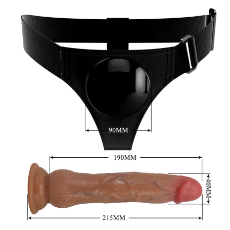 Женский страпон Kyton с эякуляцией 