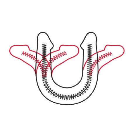 Двусторонний фаллос Flex &amp; Fix